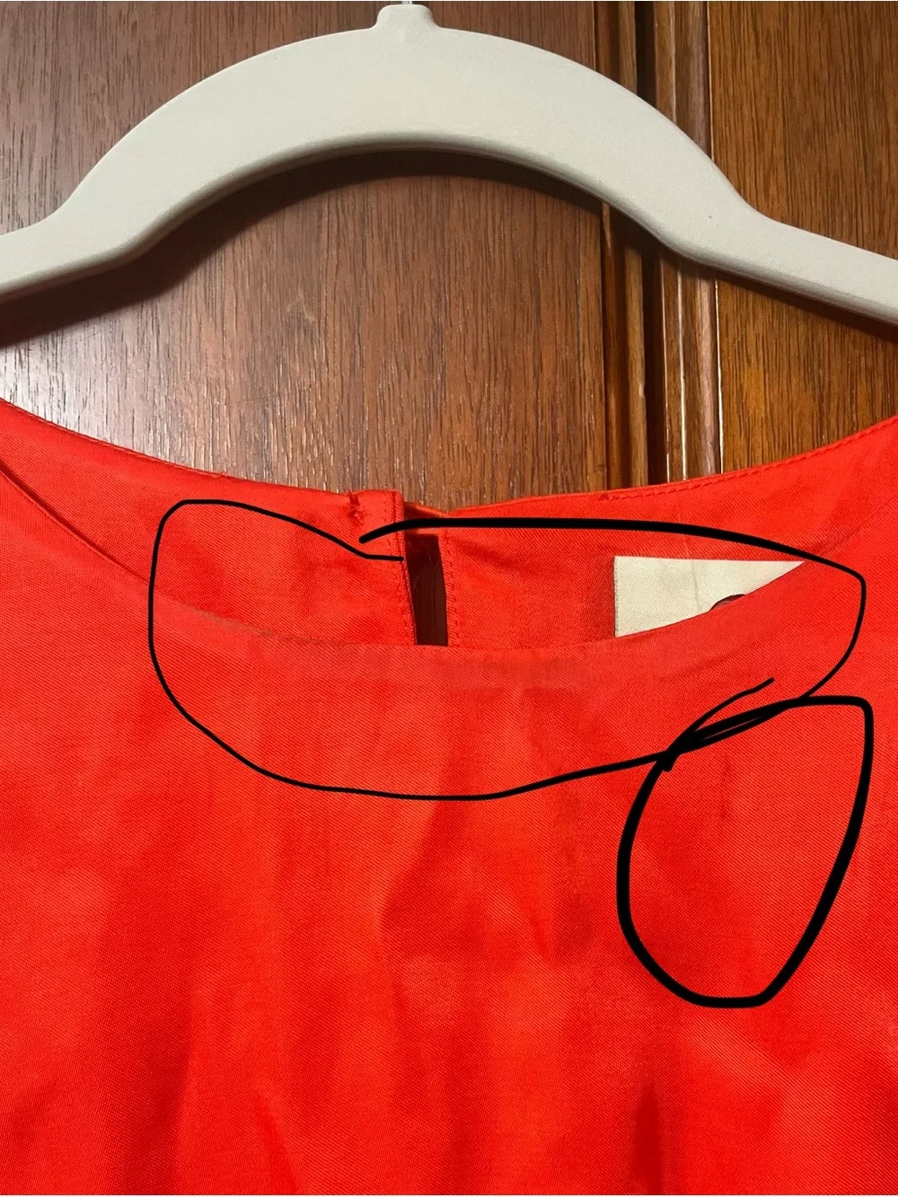 Farm Rio red maxi cut-out dress